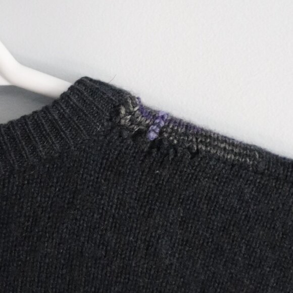 Clan Douglas Cashmere+Wool XL Scotland Plaid Tartan Knit Pullover Crew Sweater - Picture 9 of 11